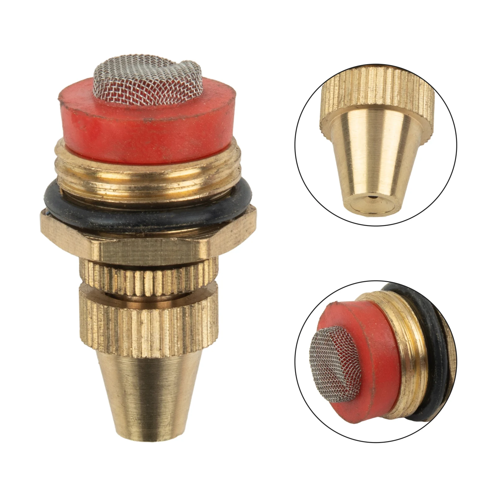 

1/2 Inch Brass Spray Nozzle Adjustable Sprinkler Garden Lawn Atomizing Water Spray Removable Nozzle Lawn Sprinklers