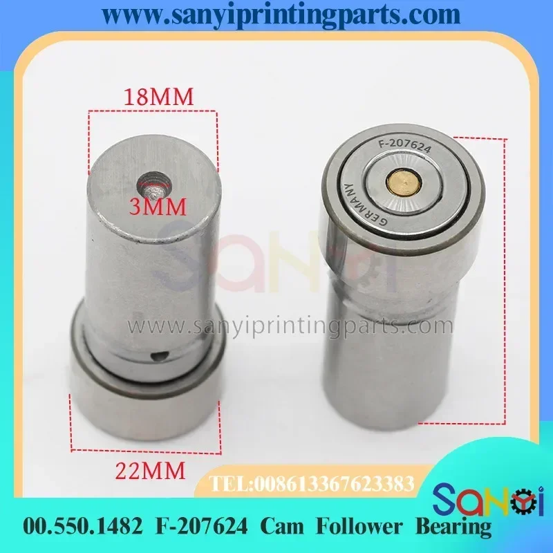 

Бесплатная доставка, 1 шт., подшипник Heidelberg GTO52 00.550.1482 F-207624, размер кулачкового толкателя: 22x18x48 мм для печатной машины