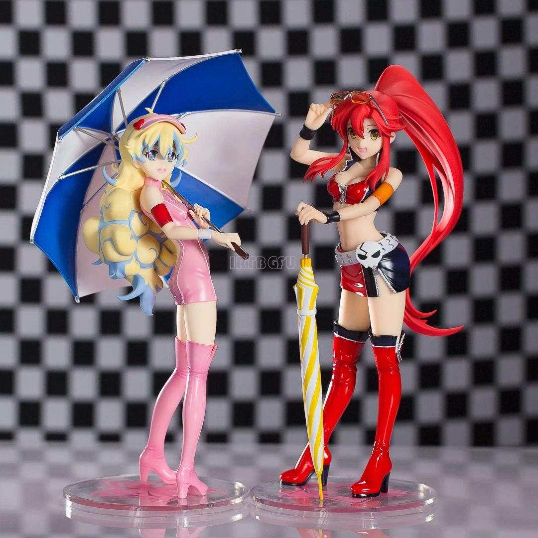 Original version nia teppelin yoko littner Race Queen ver Anime Figuren PVC Action figur Spielzeugs piel Sammler modell Puppe