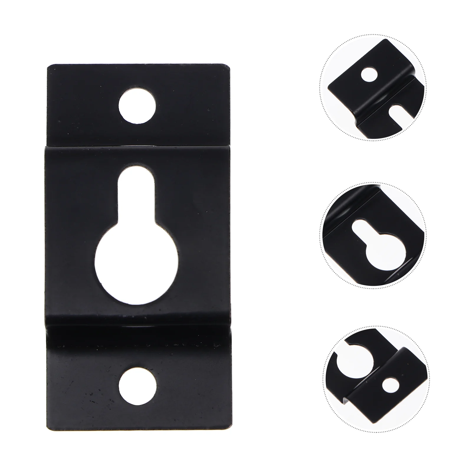 20 Pcs Bar Speaker Small Square Hanging Piece Office Sound Hooks for Heavy Duty Iron Keyhole Holders Stand