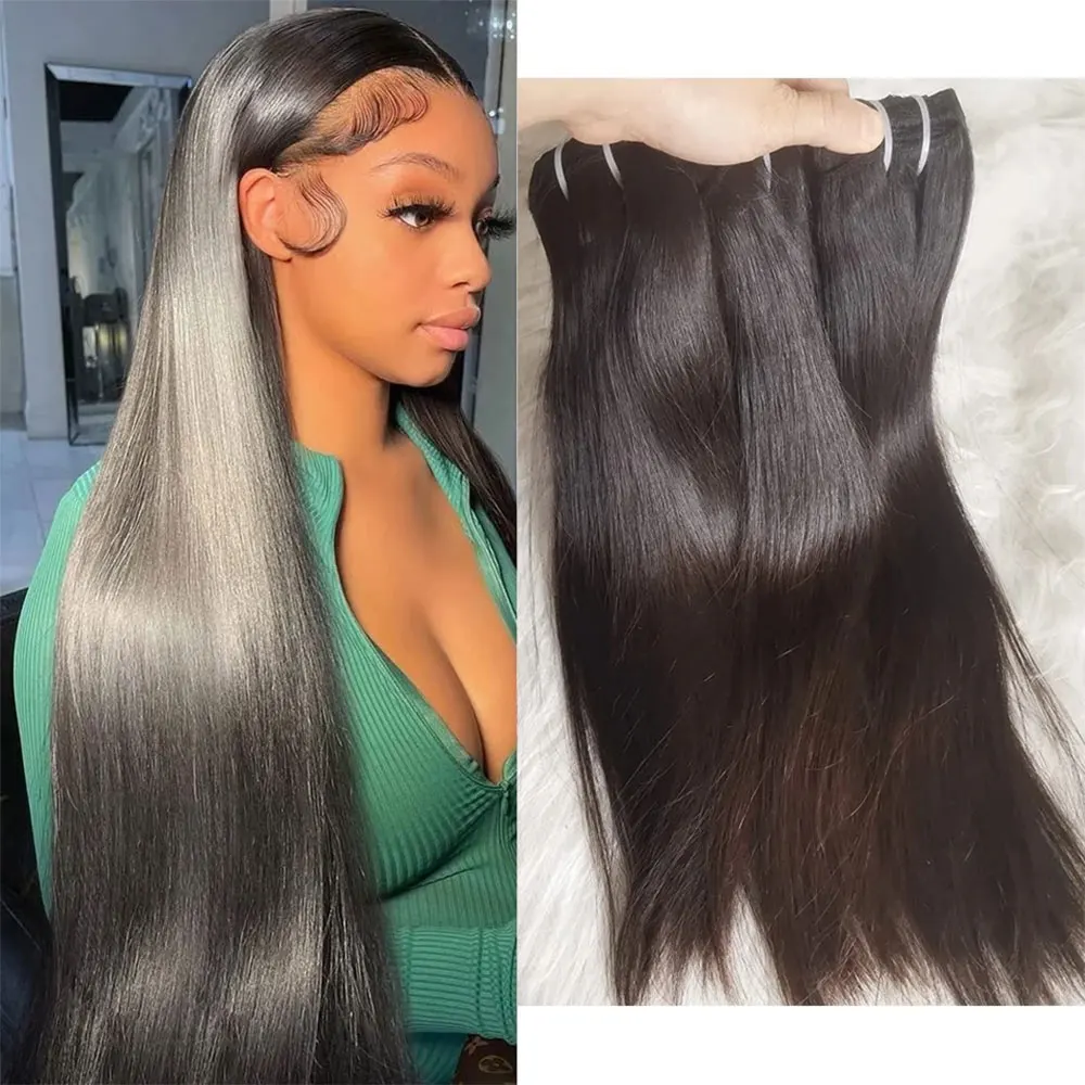 12A Braziliaanse Bone Steil Haar Bundels Groothandel Goedkope Natuurlijke Kleur 100% Virgin Human Hair Extensions Voor Zwarte Vrouwen