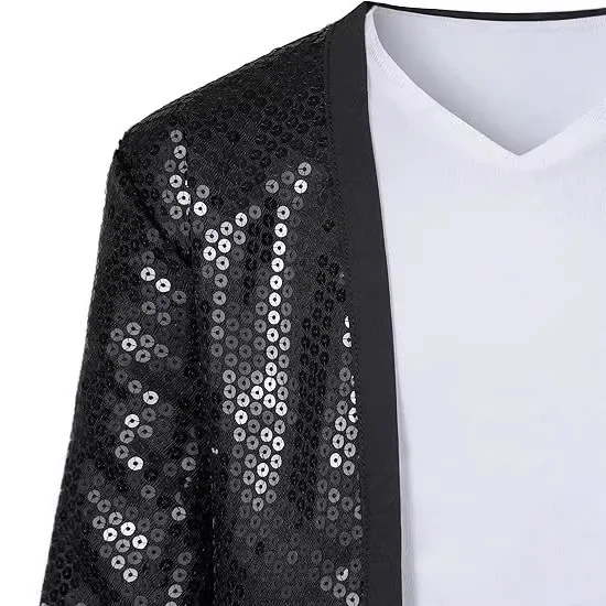 Adult Michael Jackson Cosplay Costume Wig Black Fashion Stage Clothing full set Adult Ma 2026Woman 90s Hip Hop Halloween Outfit view 4