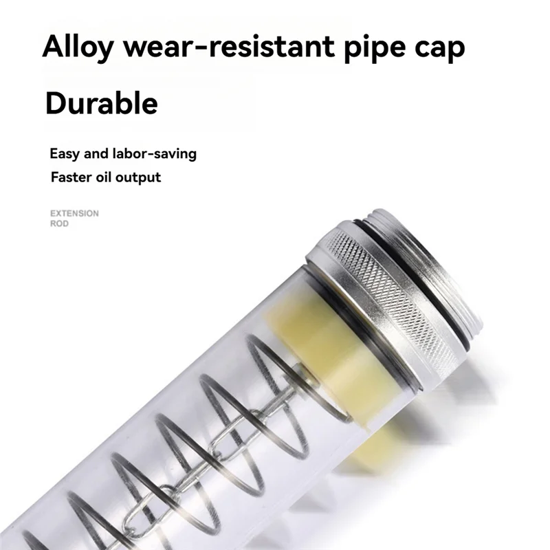 A43F-مسدس الشحوم أنبوب شفاف ارتفاع ضغط الشحوم بندقية الأنابيب واجب الشحوم بندقية شفافة الثقيلة الشحوم بندقية أنبوب واضح