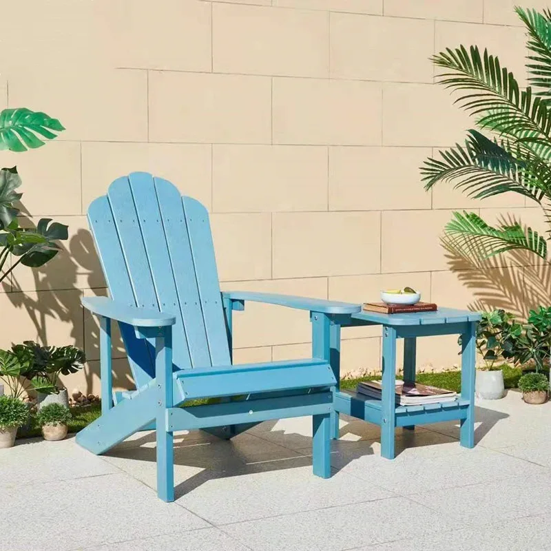 

Outdoor recliner seaside beach chair swimming pool frog chair balcony leisure combination courtyard plastic wood seat