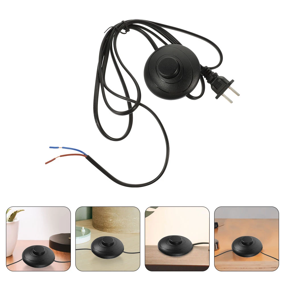 

2pcs Floor Lamp Power Cord Extension Cord Foot Pedal Switch Switch Low Power Electrical Appliances Reaching Length Easy