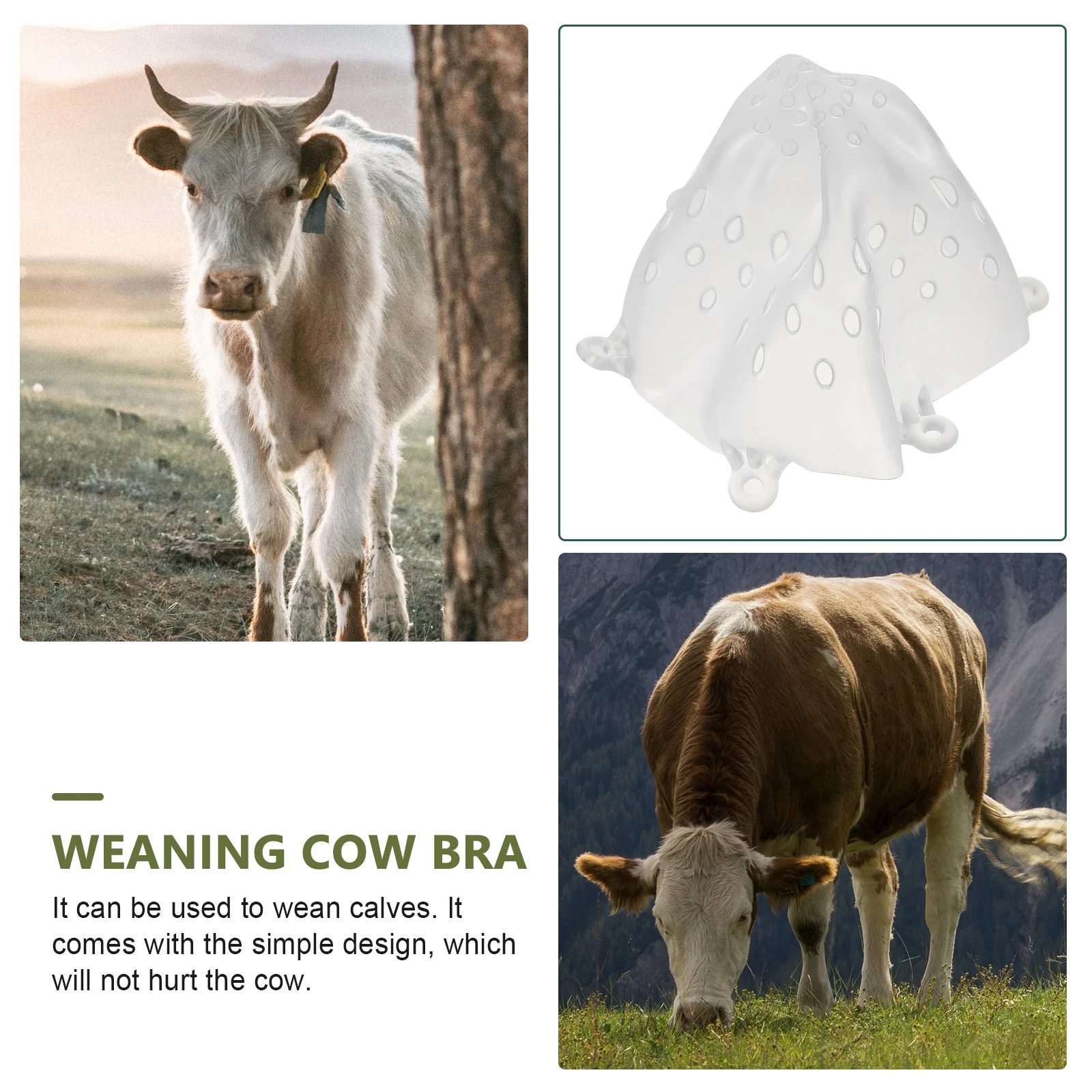 

Cow Breast Cover Cattle Weaner Premium ABS Sturdy Ergonomic Livestock Equipment Farm Accessory Protective Cover for Cows