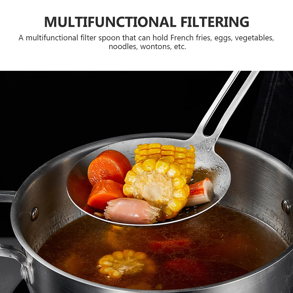 

304 Stainless Steel Hot-Pot Strainer Multifunctional Kitchen Colander Spoon Food Safe Mesh Filter for Oil Soup