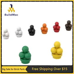 10Pcs MOC Parts 6254 Ice Cream Scoops Compatible Bricks DIY Assmble Building Blocks Particle Kid Puzzle Brain Toy Gift