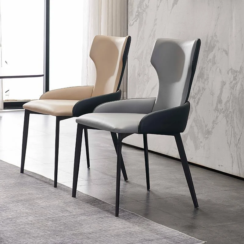 Silla moderna de diseño para interiores, muebles cómodos de comedor de lujo, de mediados de siglo, relajante, portátil, económica, 2 piezas