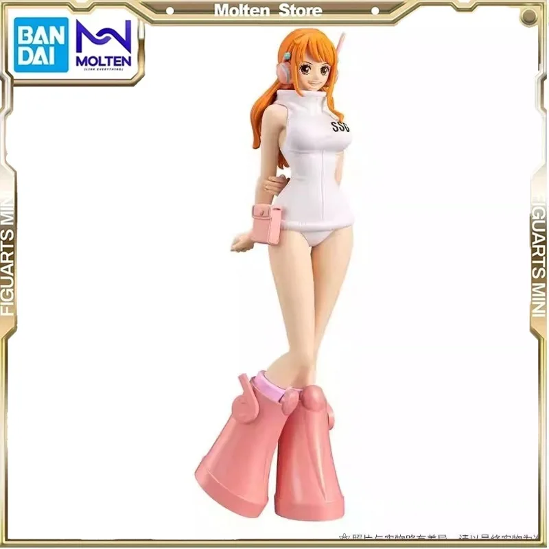 

Bandai Genuine ONE PIECE Nami Action Figure Decoration Ornament Collectible Model Toys Children Birthday Gift
