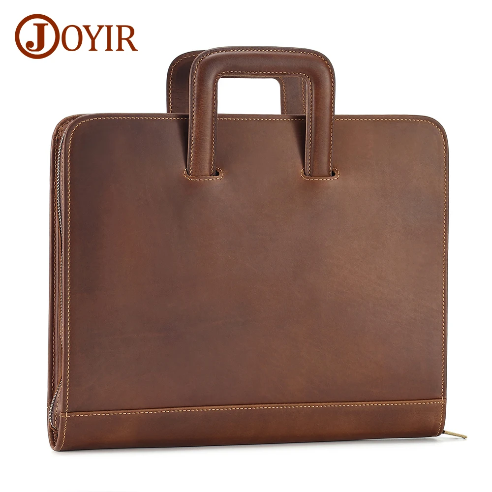 JOYIR Genuine Leather Vintage Men Briefcase for 13.3\