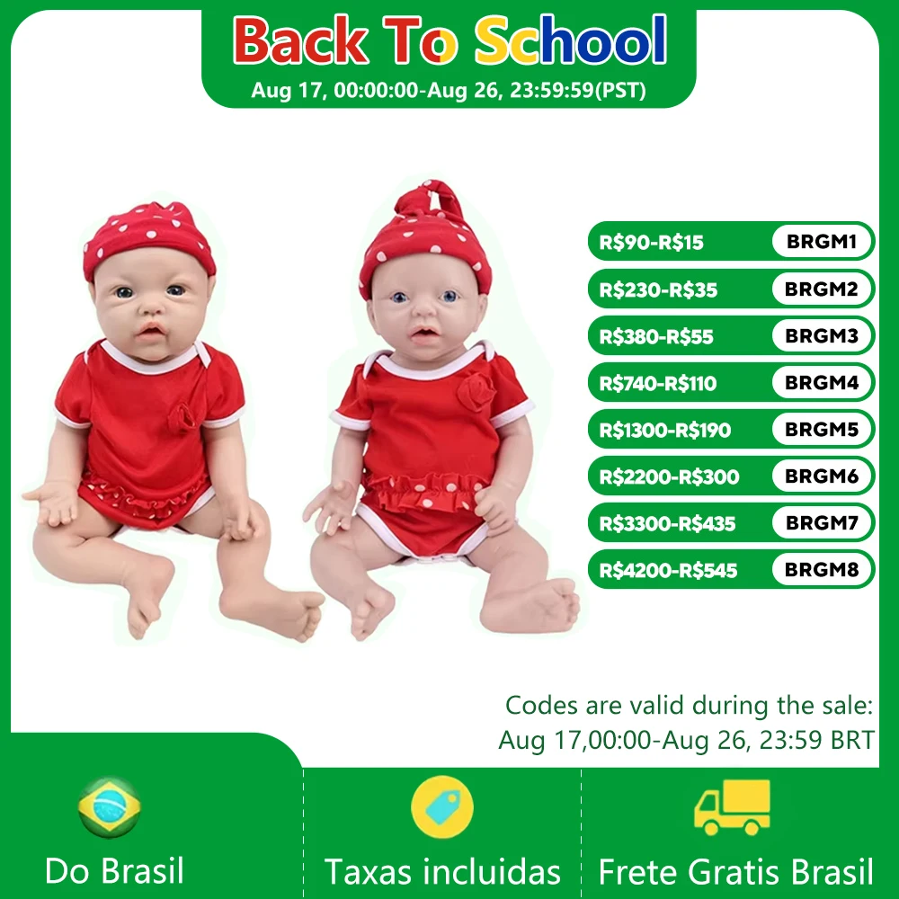 IVITA Enviado do Armazém do Brasil, Bonecas de Silicone Realistas para Crianças, Bonecas Pintadas com Aparência Realista para Presentes