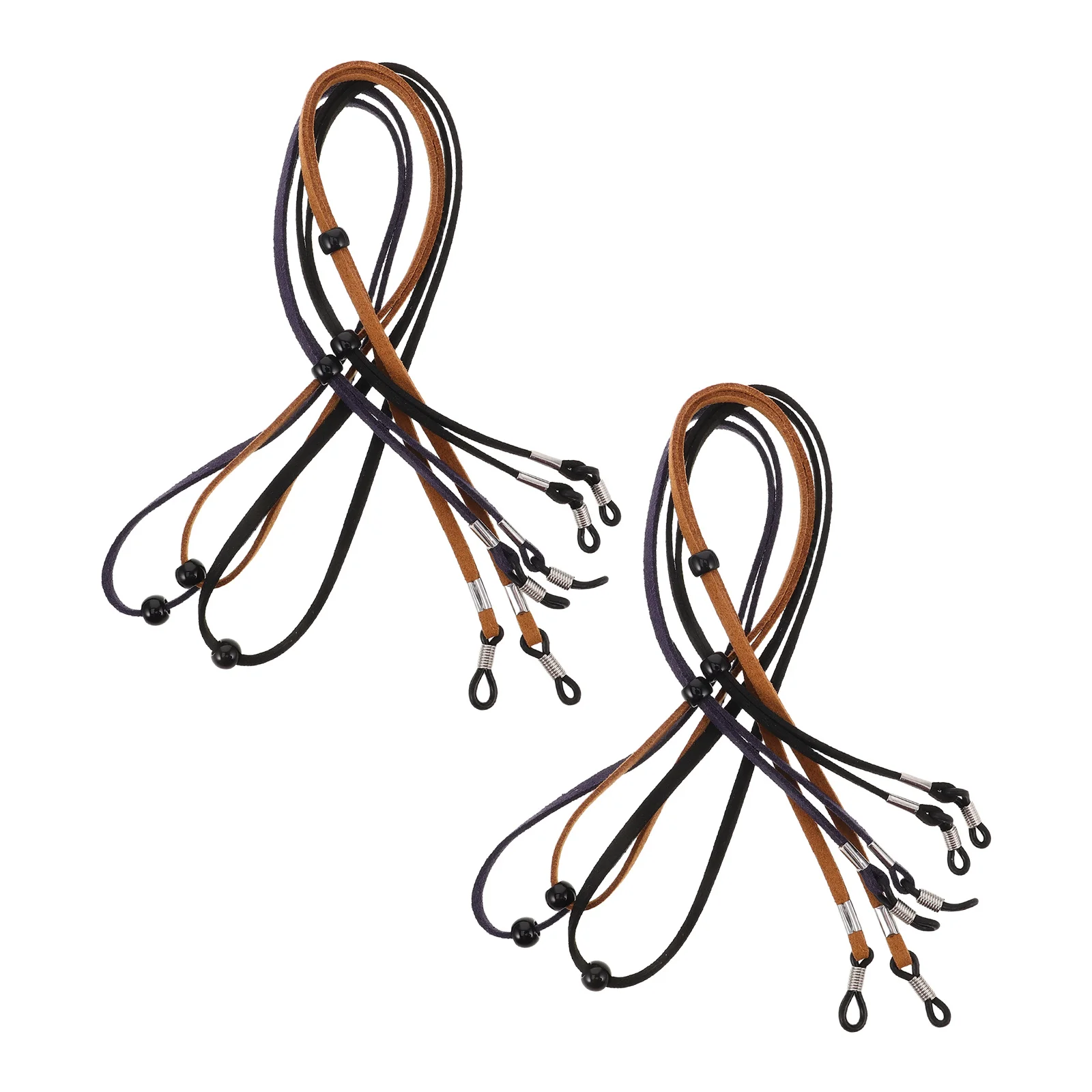 

6Pcs Glasses String Anti-Slip Suede Eyewear Strap Adjustable for Sports Daily Use Sunglasses Holder Sunglass Strap for Men