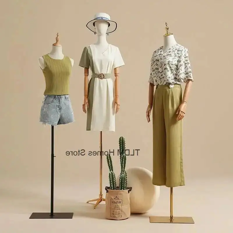 

Full Clothing Store Mannequins Props Female Half Body with Body Head and Hands Mannequin Nordic Doll Display Wedding Model Shelf
