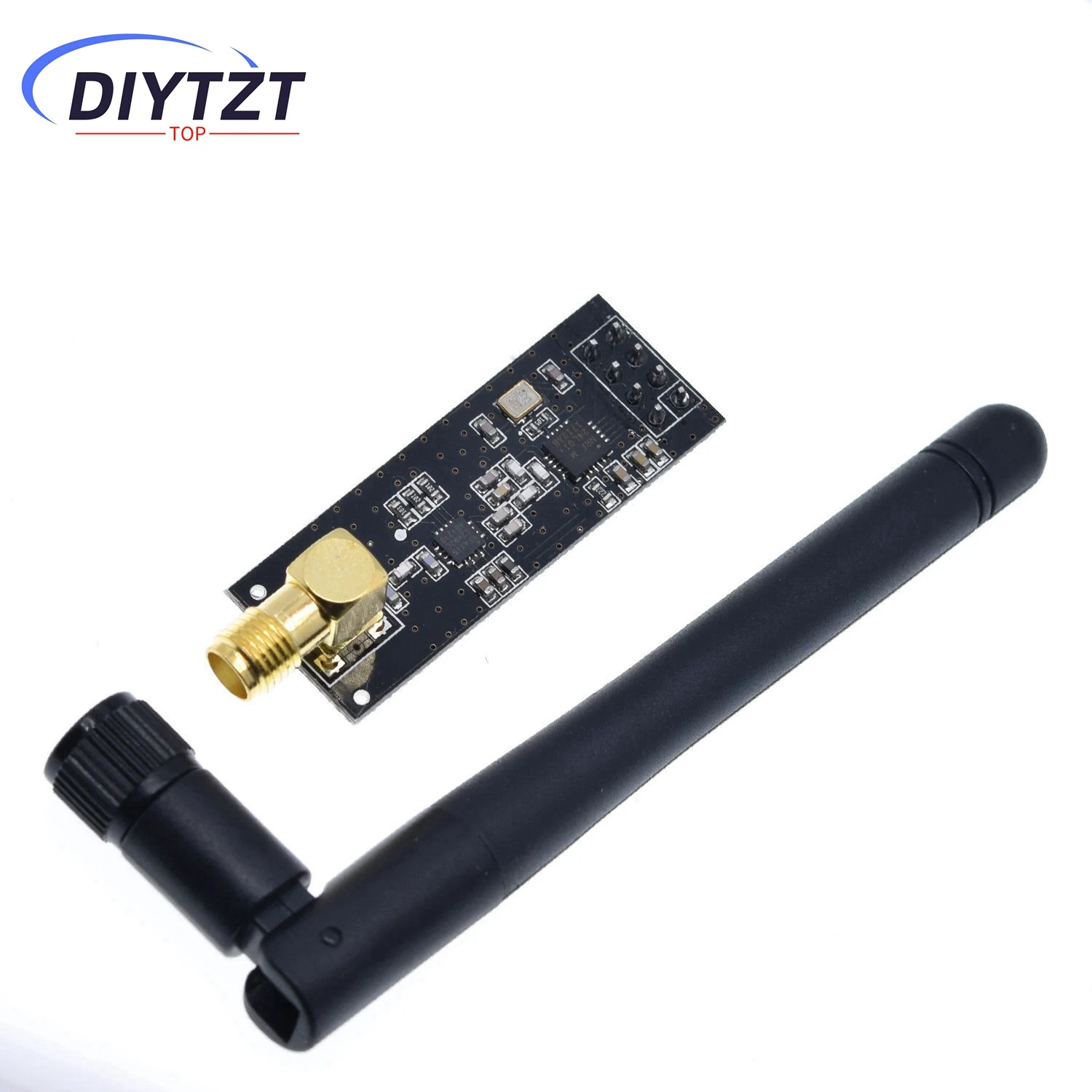

DIYTZT 1 шт. специальные акции 1100-метровые беспроводные модули NRF24L01 + PA + LNA на большие расстояния (с антенной)
