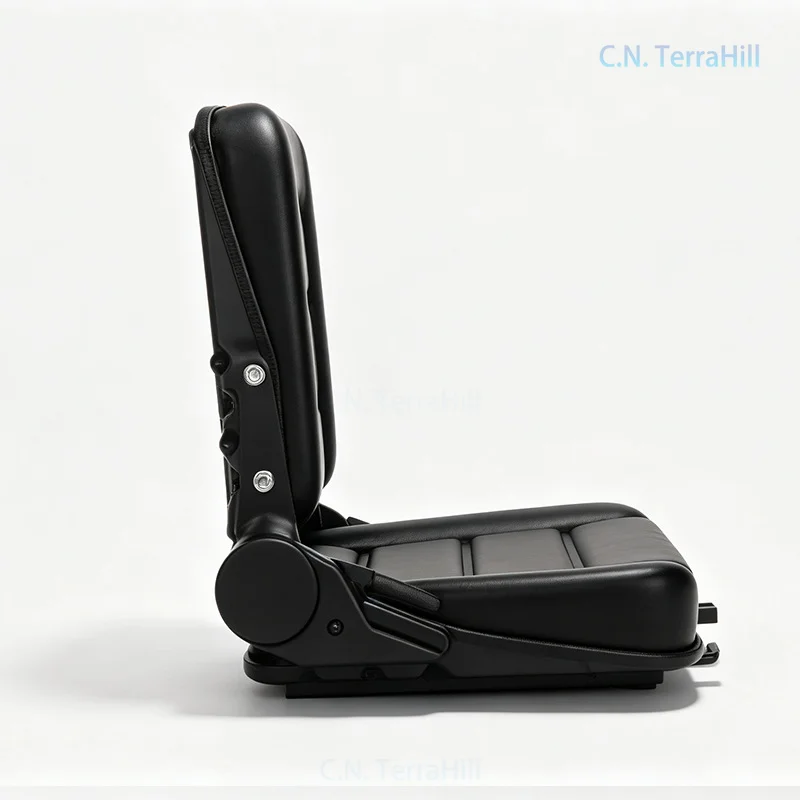 Universal Compact Loader Seat Assembly for Engineering Machinery, Replacement Tractor Seat for Excavator Forklift
