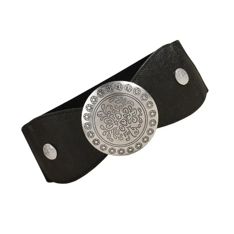 652F Cintura da ragazza calda Cowgirl Cintura in floreale elastica per abiti jeans