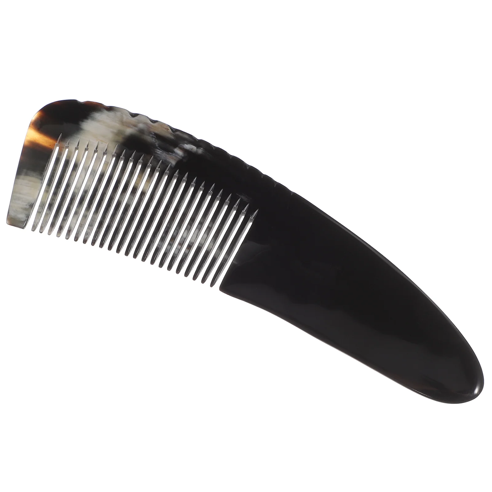 Horn Comb Scalp Massage Fine for Curly Hair Tooth Detangler Combs Thick Detangling Ox Styling Tool Mens Brush