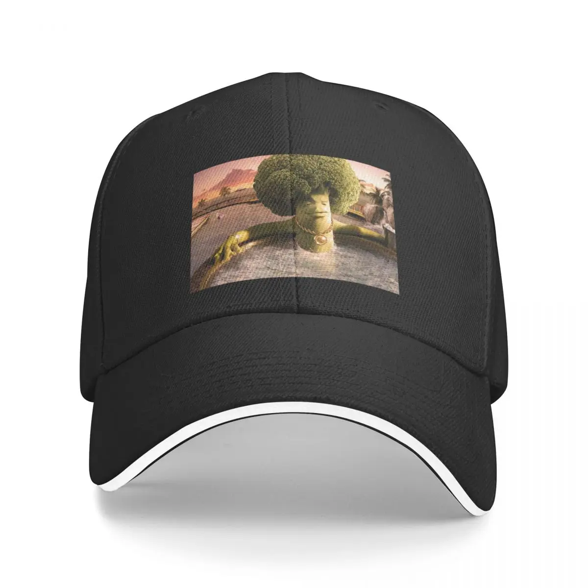 Gangsta Broccoli Baseball Cap Icon Visor Man Women's