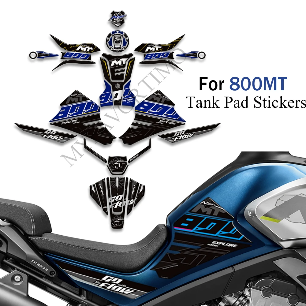 

800MT MT800 For CFMOTO 800MT 2022-2024 Accessories Motorcycle Sticker 3D Resin Sticker Tank Pad Protection Kit 3D Decal