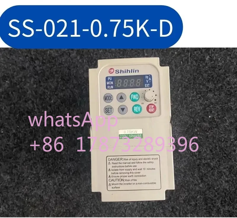 

SS-021-0.75K-D inverter 0.75kw/220V second-hand tested ok Fast Shipping