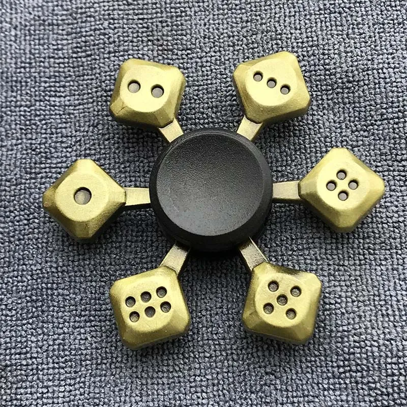 Alloy Metal Hand Spinner Stress Relief Decompression Toy For Kids Adults Fingertip Gyro(Bronze) Toys Fidget Finger Spinner