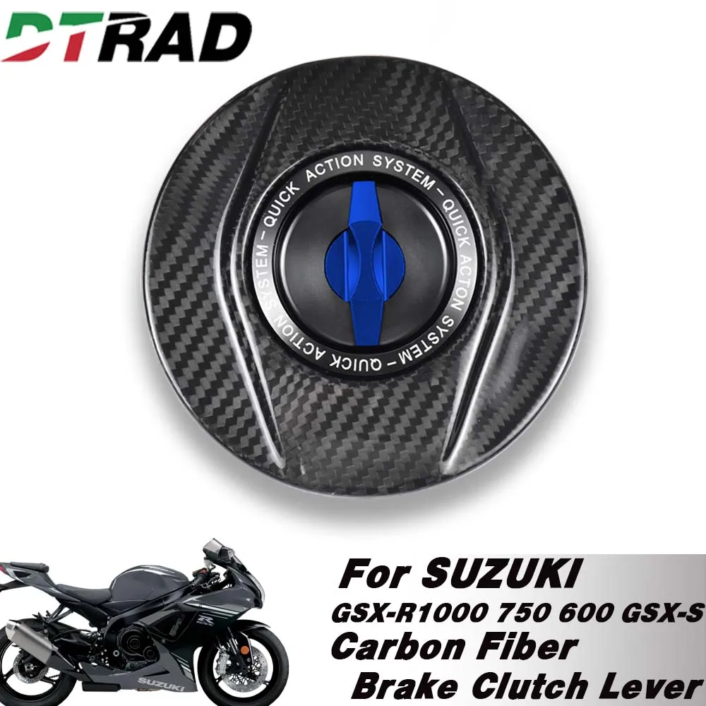 

Motorcycle Keyless Fuel Filler Cover For SUZUKI GSX-R 1000 750 600 GSX-S1000 2024 2025 Fast Gas Petrol Tank Carbon Fiber Cap