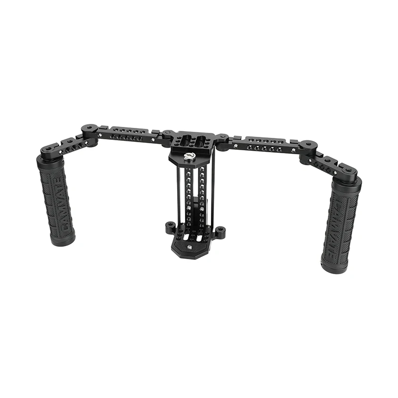 HDRIG 5 e 7 "Monitor LCD Kit de gaiola de monitor de diretor com alças e conector de suporte de luz Rack ajustável em altura