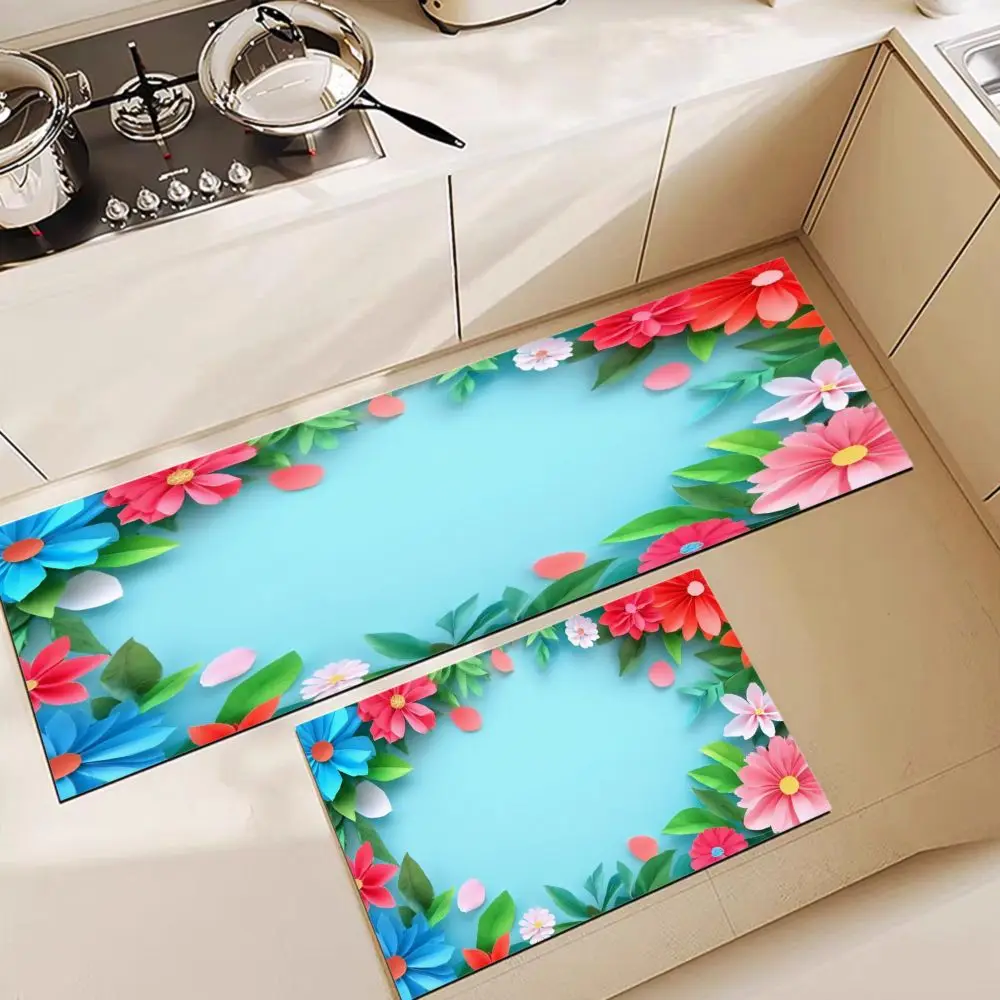 

VIKAMA Home Water-Absorbent Diatomaceous Earth Foot Mat, Kitchen Anti-Slip, Stain-Resistant and Easy to Clean, Styles