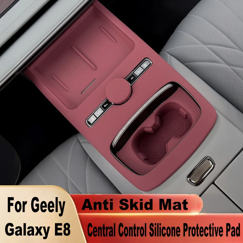 

For Geely Galaxy E8 Central Control Silicone Protective Pad Interior Panel Protective Cover Modified Decorative Accessory