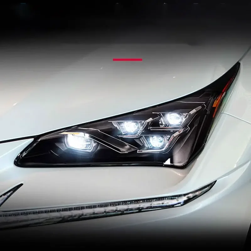 

2 шт. автозапчасти для фар для Lexus NX NX200 NX300 2014-2021, светодиодные лампы, замена фар DRL, двойной проектор