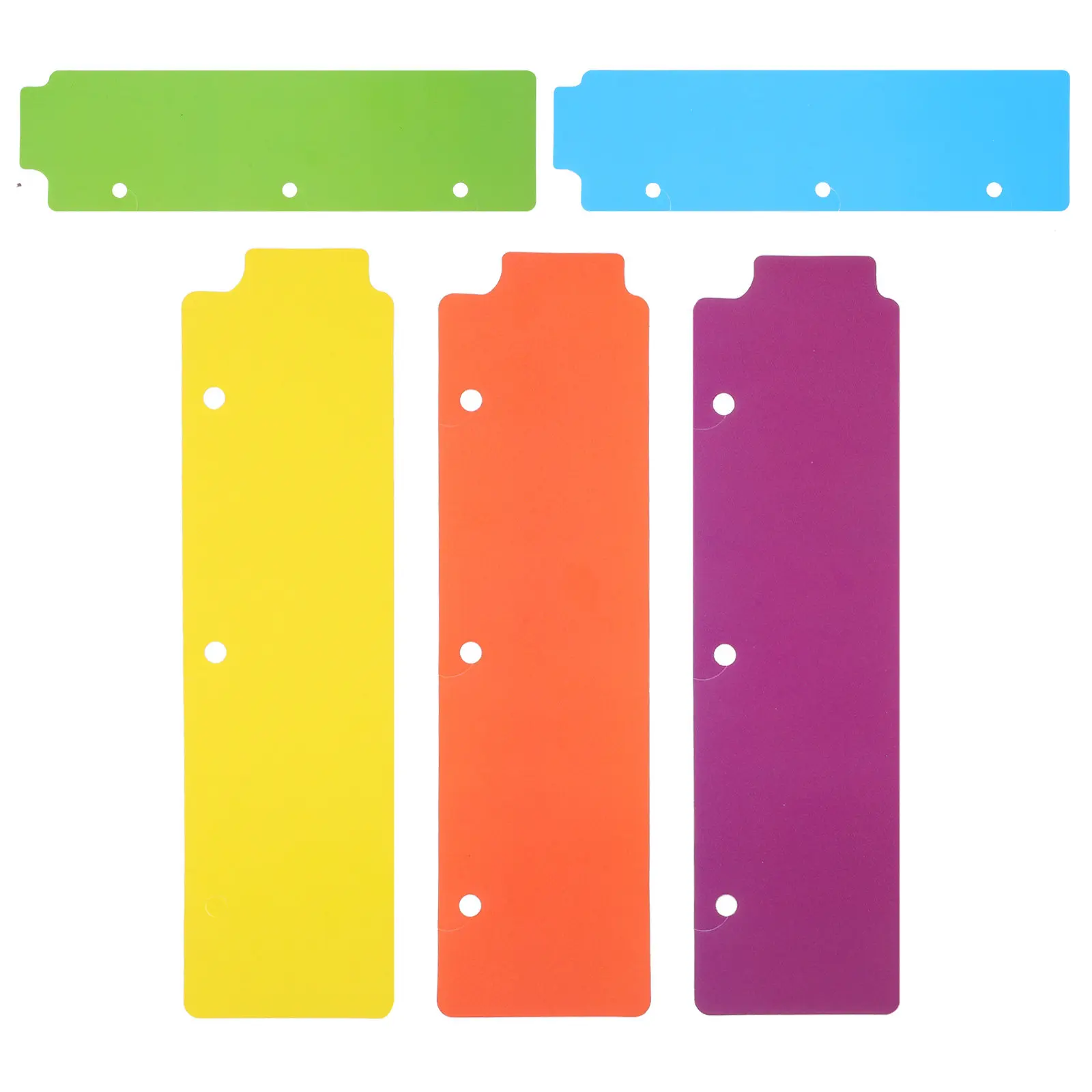 

5Pcs Colored Binder Dividers with Writeable Tabs Sturdy Plastic Index Dividers for Hardcover Notebook Notepad Report