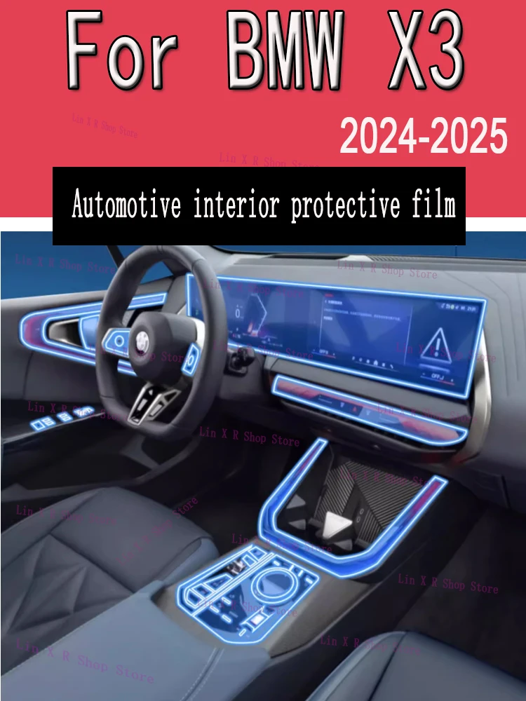 

For BMW X3 G45 ( 2024 2025 ) Car interior protective film for navigation screen, scratch resistant sticker