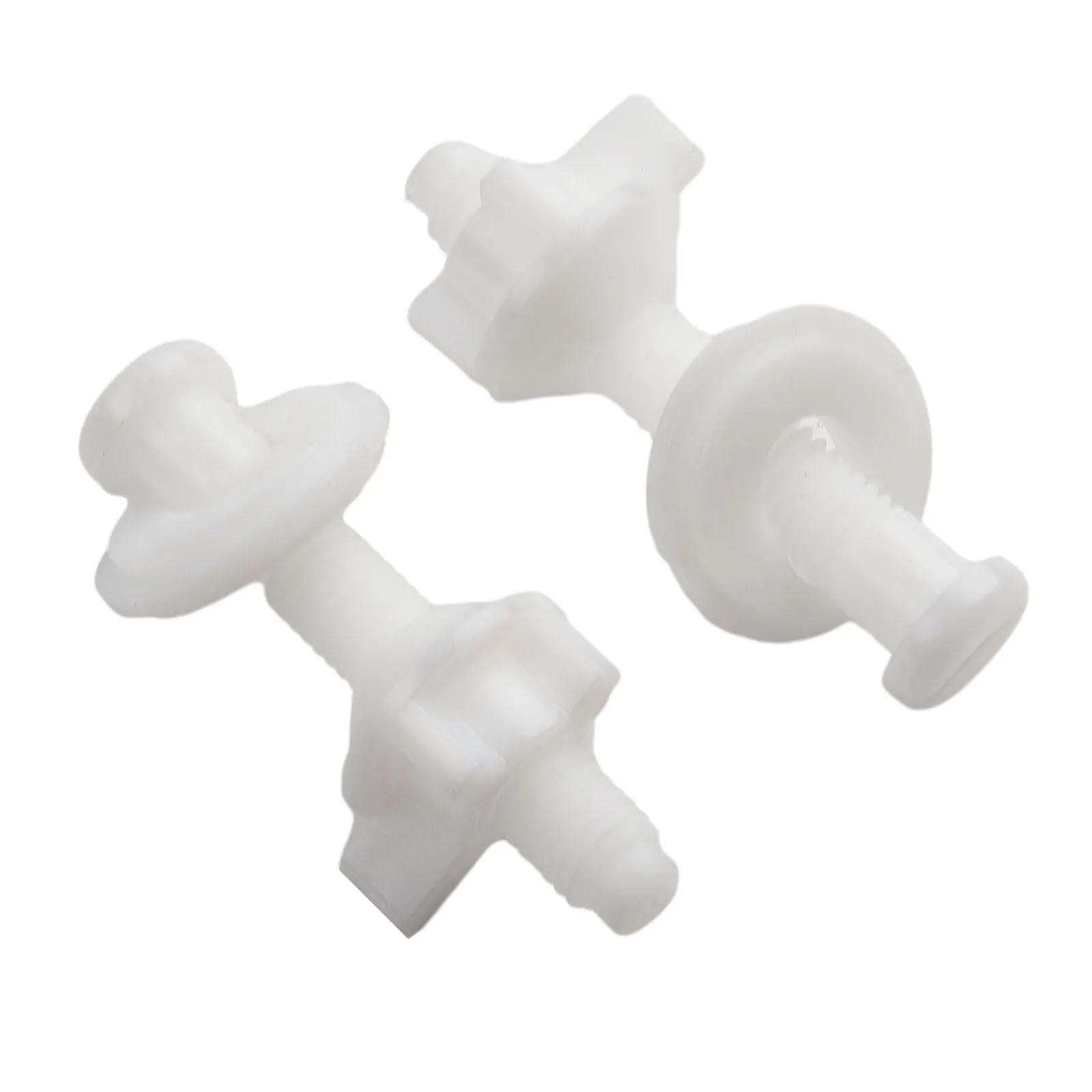 2 Pieces Toilet Seat Repair Kit Including Bottom Fitting Screws Bolts and Hinges for Replacement of For Bathroom Toilet Seats
