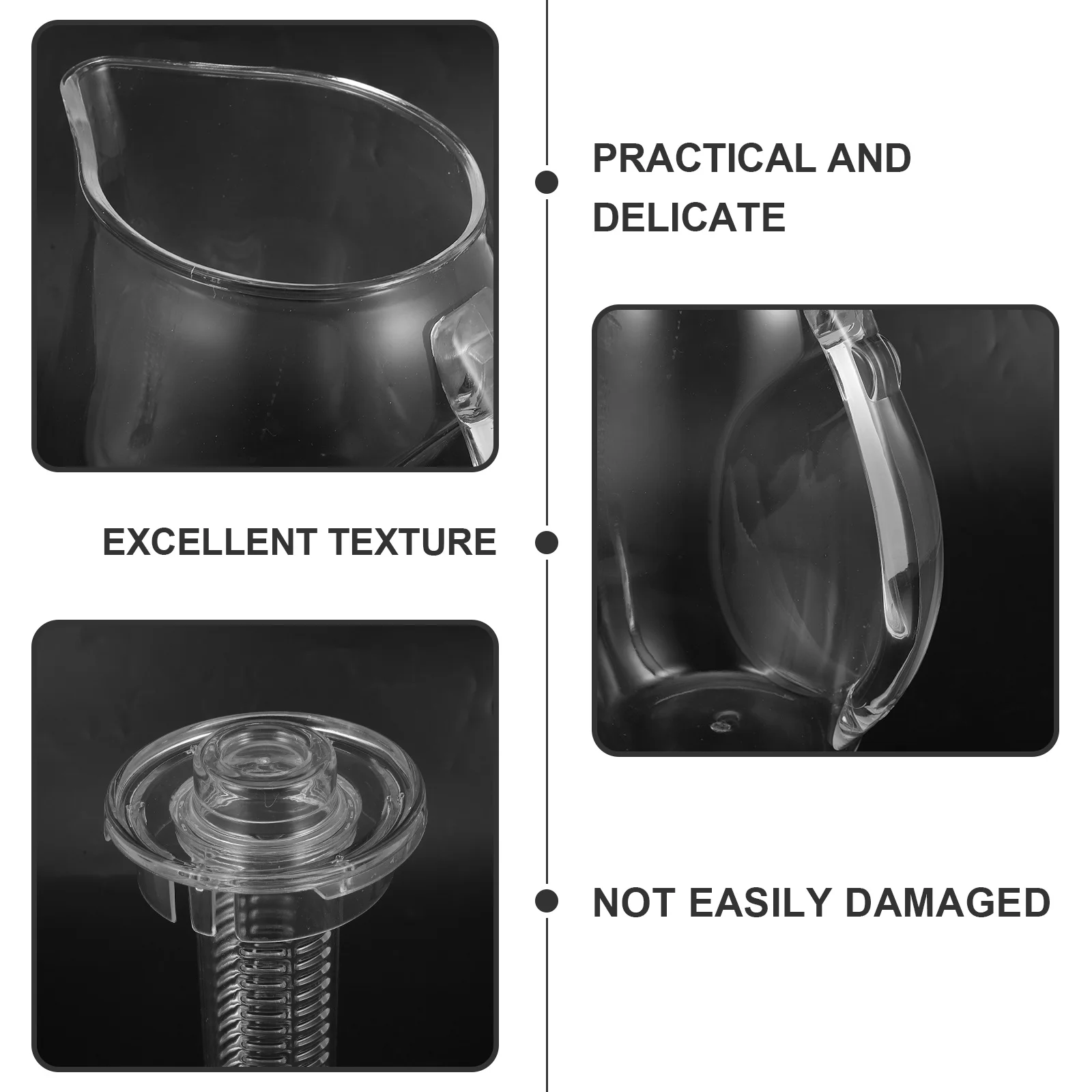 

Portable 2.5L Transparent Tea Kettle Spill Proof Household Teapot Office Kitchen Water Pitcher for Brewing