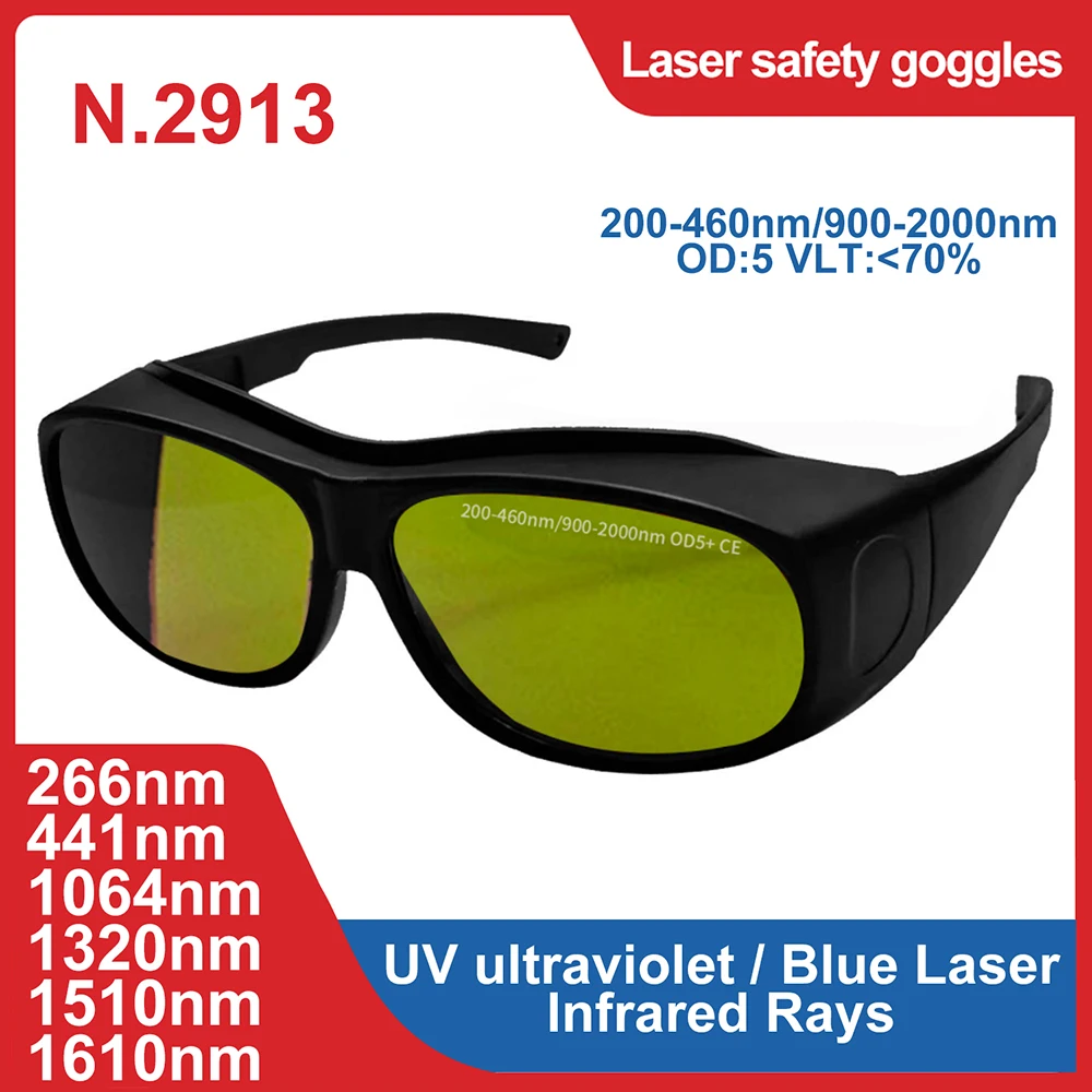 Safety Laser Goggles Eyewear Eye Protection gafas de seguridad Work laboral Dental industriales Ipl UV IR Lazer gafas Glasses