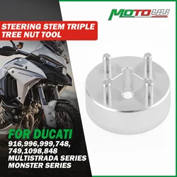 1PC For Ducati Mounting Fork Bridge Aluminum Steering Stem Triple Tree Nut Tool For Multistrada Hypermotard