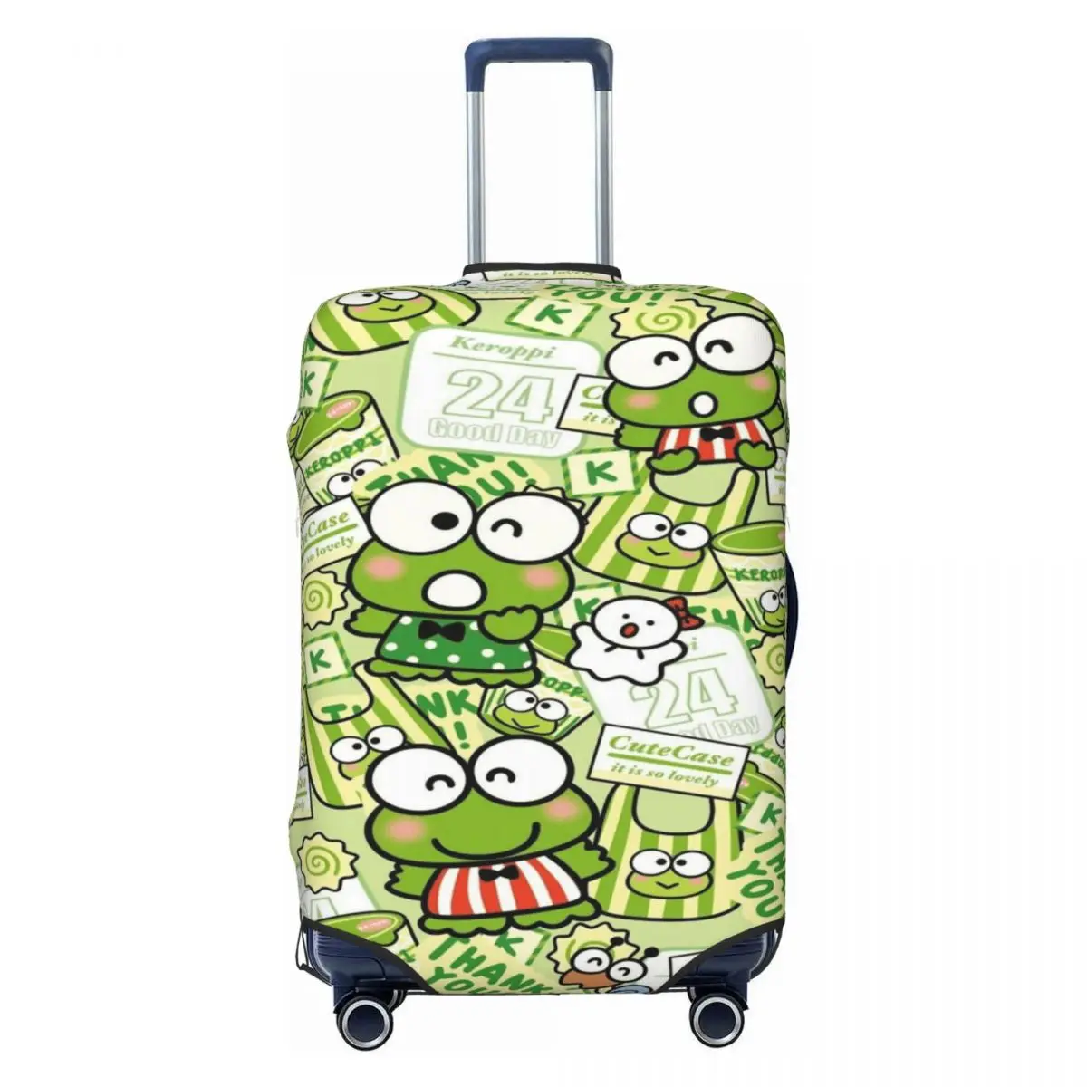 

Custom KeroKeroKeroppi Cartoon Luggage Cover Cute Suitcase Protector Covers Suit For 18-32 inch