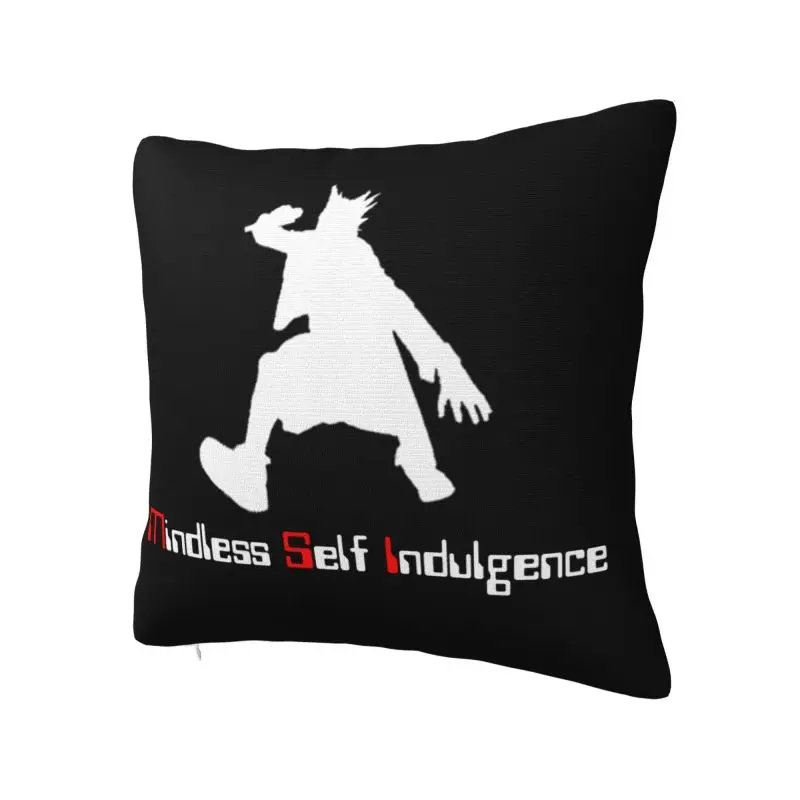 Custom Fashion Msi Mindless Hip Hop Punk Rock Self Indulgence Cushion Cover 40x40cm Velvet Electro Pillow Case for Sofa Car