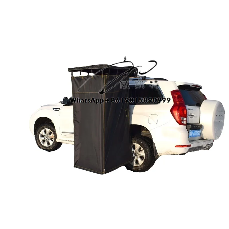 

Popular Car Side Ensuite Folding Bathing Thickened Mobile Tent Instant Popup Tent for Emergency