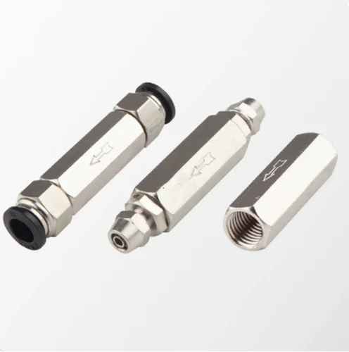 Válvula de retención neumática, manguera de 6mm, 8mm, 10mm, 1/4 OD, válvula unidireccional de Aire, Gas, válvula de latón de una vía, adaptador de conexión de tubería de compresor de aire