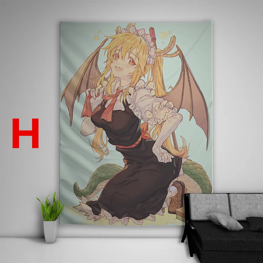 Canvas Painting Kids Wall Art Home Decor Miss Kobayashi's Dragon Maid Tohru Kanna Kamui Wall Decor Posters Room Decora Pictures