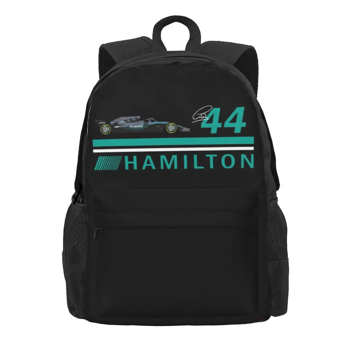 Lewis Hamilton Backpacks Boys Girls Bookbag Children School Bags Cartoon Kids Rucksack Shoulder Bag Large Capacity