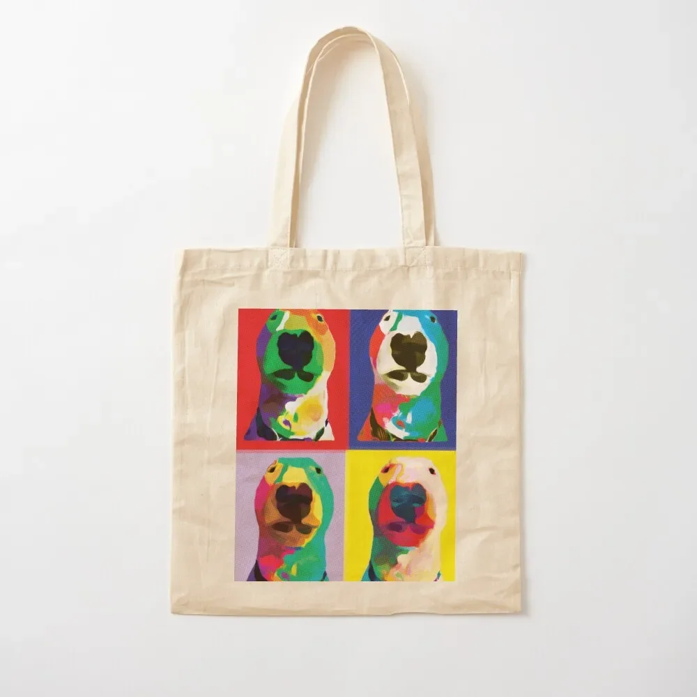 @PupperNelson: حقيبة حمل فنية من Pop Art حقائب مخصصة حقيبة قماش جامعية حقيبة قماش للنساء حقيبة حمل لطيفة