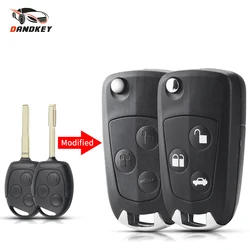 Dandkey 3 Button Modified Remote Car Key Shell For Ford Mondeo Focus 2 3 Festiva Fiesta Transit Fusion C-Max FO21 HU101 Blade
