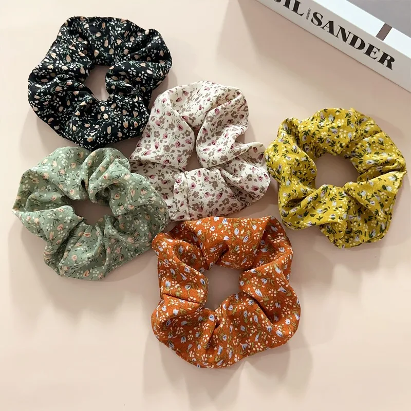 

Набор из 5 винтажных резинок для волос с цветочным узором: очаровательные, модные, элегантные аксессуары в стиле бохо для женщин и девушек, стильные резинки для волос для повседневного образа