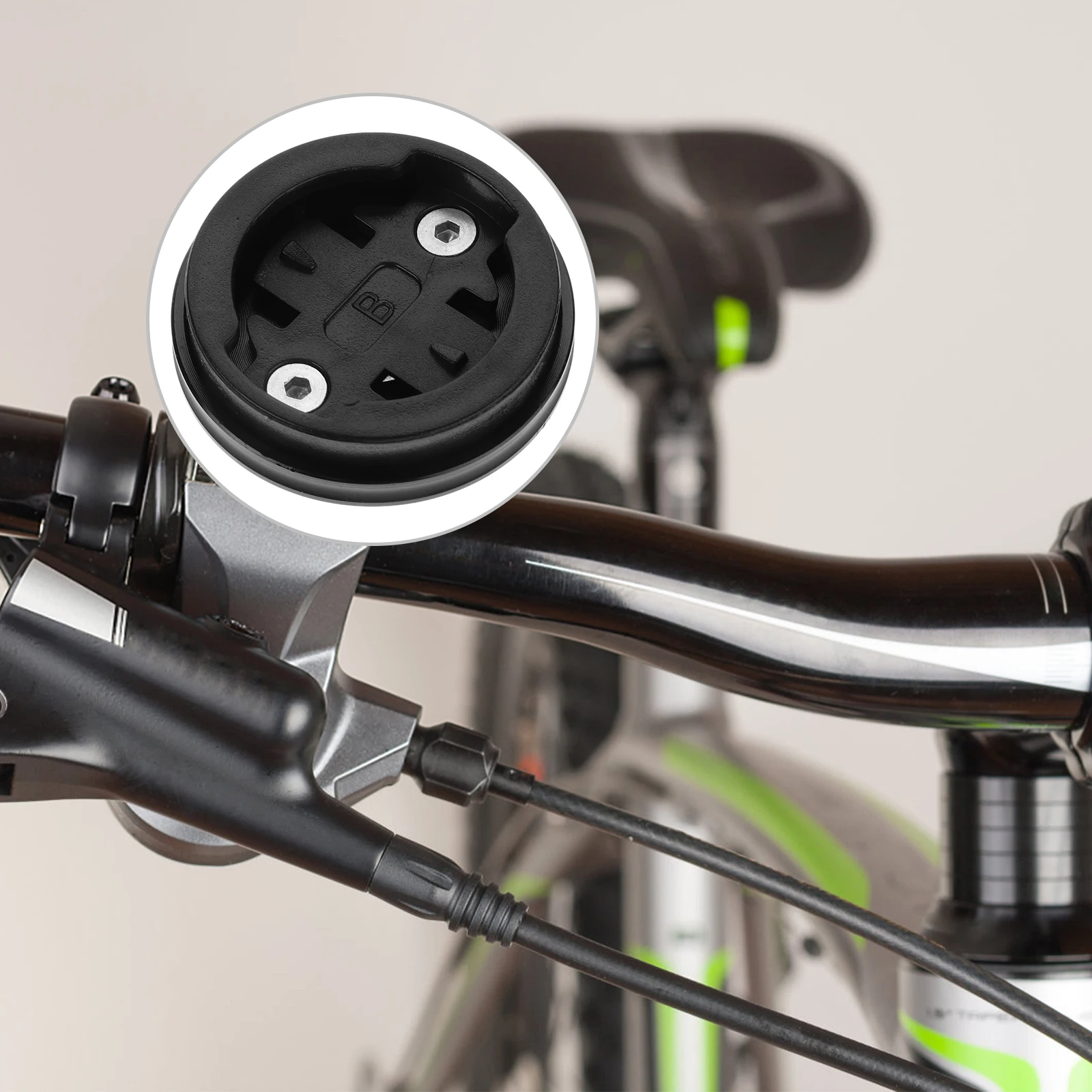 

Aluminum Alloy Bicycle Stem Mount Headset Top Cap Bike Computer Holder Wahoo Compatible Durable Black Design Precision Timing