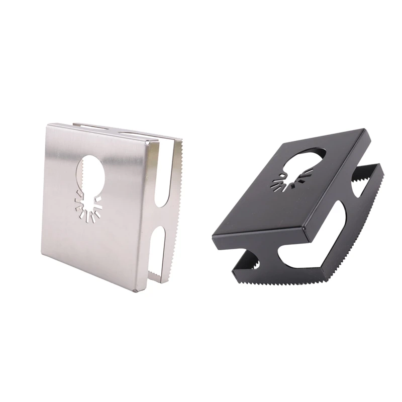 2 Pcs Square Slot Cutter For Electrical Box Drywall Outlet Cutout Tool Oscillating Square Blade For Drywall, Metal, Wood