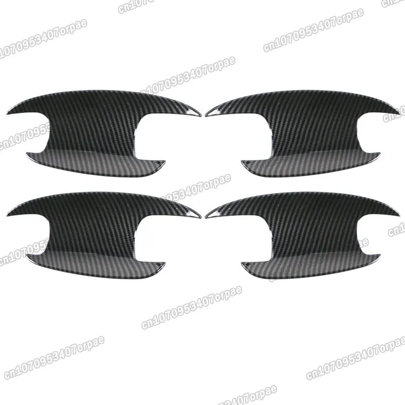 carbon fiber car door handle trim bowl decoration for mercedes benz a b cla gla glb class x247 w247 h247 w177 v177 c118 auto