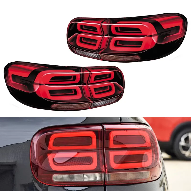 Car LED Tail Light For Citroen C5 Aircross Car Rear Outer Inner Brake Turn Signal Driving Warning Reflector Fog Lamp